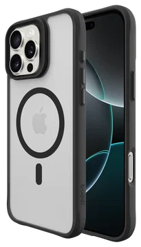 Buddi Hybrid Apple iPhone 16 Pro Max Hoesje MagSafe Back Cover Matte Zwart