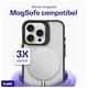 Buddi Hybrid Apple iPhone 16 Pro Max Hoesje MagSafe Back Cover Matte Zwart afbeelding 4
