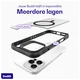 Buddi Hybrid Apple iPhone 16 Pro Max Hoesje MagSafe Back Cover Matte Zwart afbeelding 9