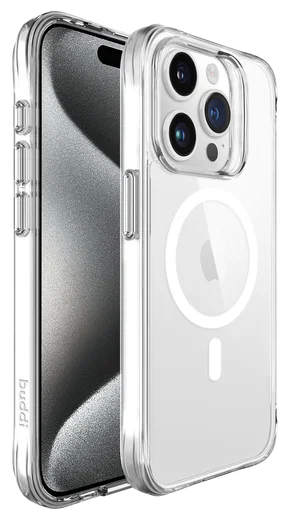 Buddi Core Apple iPhone 15 Pro Hoesje MagSafe Back Cover Transparant afbeelding 10