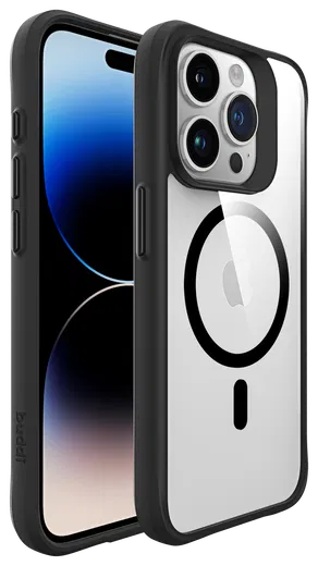 Buddi Hybrid Apple iPhone 15 Pro Hoesje MagSafe Back Cover Transparant Zwart afbeelding 8