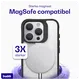 Buddi Hybrid Apple iPhone 15 Pro Hoesje MagSafe Back Cover Transparant Zwart afbeelding 3