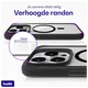 Buddi Hybrid Apple iPhone 15 Pro Hoesje MagSafe Back Cover Transparant Zwart afbeelding 5