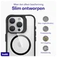 Buddi Hybrid Apple iPhone 15 Pro Hoesje MagSafe Back Cover Transparant Zwart afbeelding 6