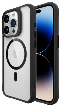 Buddi Hybrid Apple iPhone 15 Pro Hoesje MagSafe Back Cover Transparant Zwart