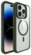 Buddi Hybrid Apple iPhone 15 Pro Hoesje MagSafe Back Cover Transparant Groen afbeelding 10