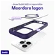 Buddi Hybrid Apple iPhone 15 Pro Hoesje MagSafe Back Cover Transparant Paars afbeelding 9
