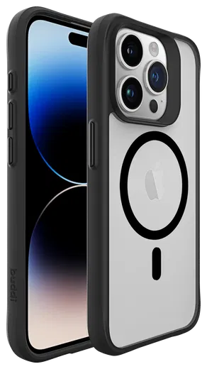 Buddi Hybrid Apple iPhone 15 Pro Hoesje MagSafe Back Cover Matte Zwart afbeelding 8