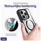 Buddi Hybrid Apple iPhone 15 Pro Max Hoesje MagSafe Back Cover Transparant Zwart afbeelding 5