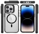 Buddi Hybrid Apple iPhone 15 Pro Max Hoesje MagSafe Back Cover Transparant Zwart afbeelding 10