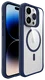 Buddi Hybrid Apple iPhone 15 Pro Max Hoesje MagSafe Back Cover Transparant Blauw afbeelding 9