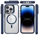 Buddi Hybrid Apple iPhone 15 Pro Max Hoesje MagSafe Back Cover Transparant Blauw afbeelding 10