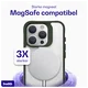 Buddi Hybrid Apple iPhone 15 Pro Max Hoesje MagSafe Back Cover Transparant Groen afbeelding 4