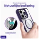 Buddi Hybrid Apple iPhone 15 Pro Max Hoesje MagSafe Back Cover Transparant Paars afbeelding 6