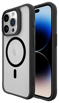 Buddi Hybrid Apple iPhone 15 Pro Max Hoesje MagSafe Back Cover Matte Zwart
