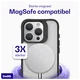 Buddi Hybrid Apple iPhone 15 Pro Max Hoesje MagSafe Back Cover Matte Zwart afbeelding 4