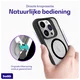 Buddi Hybrid Apple iPhone 15 Pro Max Hoesje MagSafe Back Cover Matte Zwart afbeelding 6
