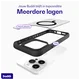Buddi Hybrid Apple iPhone 15 Pro Max Hoesje MagSafe Back Cover Matte Zwart afbeelding 9