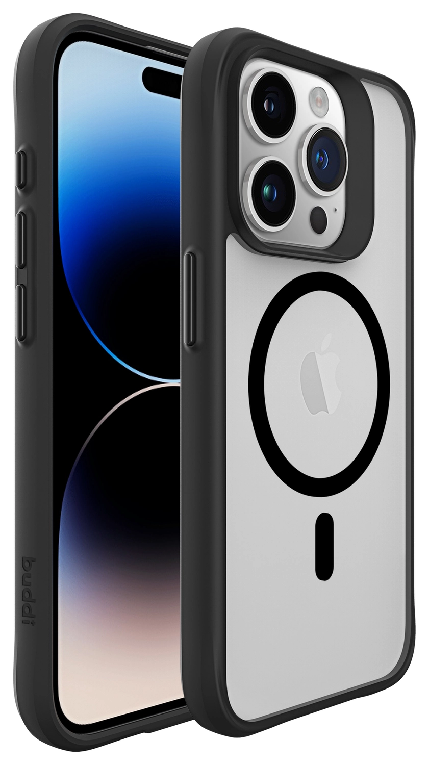 Buddi Hybrid Apple iPhone 15 Pro Max Hoesje MagSafe Back Cover Matte Zwart afbeelding 10