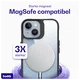 Buddi Hybrid Apple iPhone 15 / 14 / 13 Hoesje MagSafe Transparant Zwart afbeelding 4