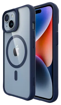 Buddi Hybrid Apple iPhone 15 / 14 / 13 Hoesje MagSafe Transparant Blauw