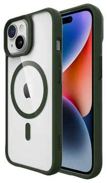 Buddi Hybrid Apple iPhone 15 / 14 / 13 Hoesje MagSafe Transparant Groen