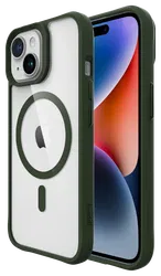 Buddi Hybrid Apple iPhone 15 / 14 / 13 Hoesje MagSafe Transparant Groen afbeelding