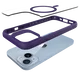 Buddi Hybrid Apple iPhone 15 / 14 / 13 Hoesje MagSafe Transparant Paars afbeelding 11