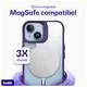 Buddi Hybrid Apple iPhone 15 / 14 / 13 Hoesje MagSafe Transparant Paars afbeelding 4
