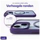 Buddi Hybrid Apple iPhone 15 / 14 / 13 Hoesje MagSafe Transparant Paars afbeelding 6