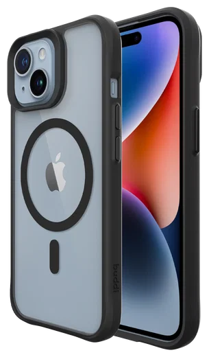 Buddi Hybrid Apple iPhone 15 / 14 / 13 Hoesje MagSafe Back Cover Matte Zwart afbeelding 1
