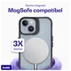 Buddi Hybrid Apple iPhone 15 / 14 / 13 Hoesje MagSafe Back Cover Matte Zwart afbeelding 4
