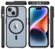 Buddi Hybrid Apple iPhone 15 / 14 / 13 Hoesje MagSafe Back Cover Matte Zwart afbeelding 11