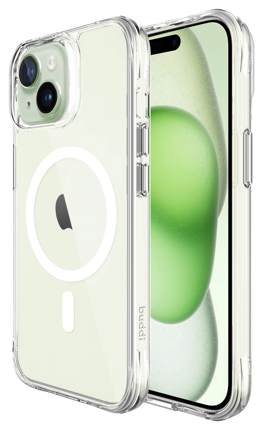 Buddi Core Apple iPhone 15 Hoesje MagSafe Back Cover Transparant afbeelding 1
