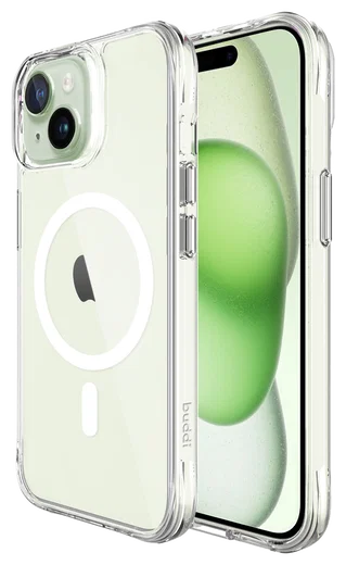 Buddi Core Apple iPhone 15 Hoesje MagSafe Back Cover Transparant afbeelding 1