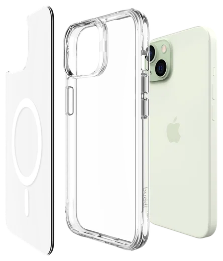 Buddi Core Apple iPhone 15 Hoesje MagSafe Back Cover Transparant afbeelding 10