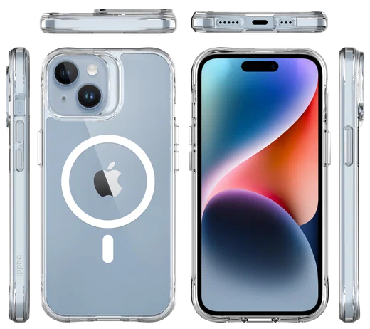 Buddi Core Apple iPhone 14 / 13 Hoesje MagSafe Back Cover Transparant afbeelding 11