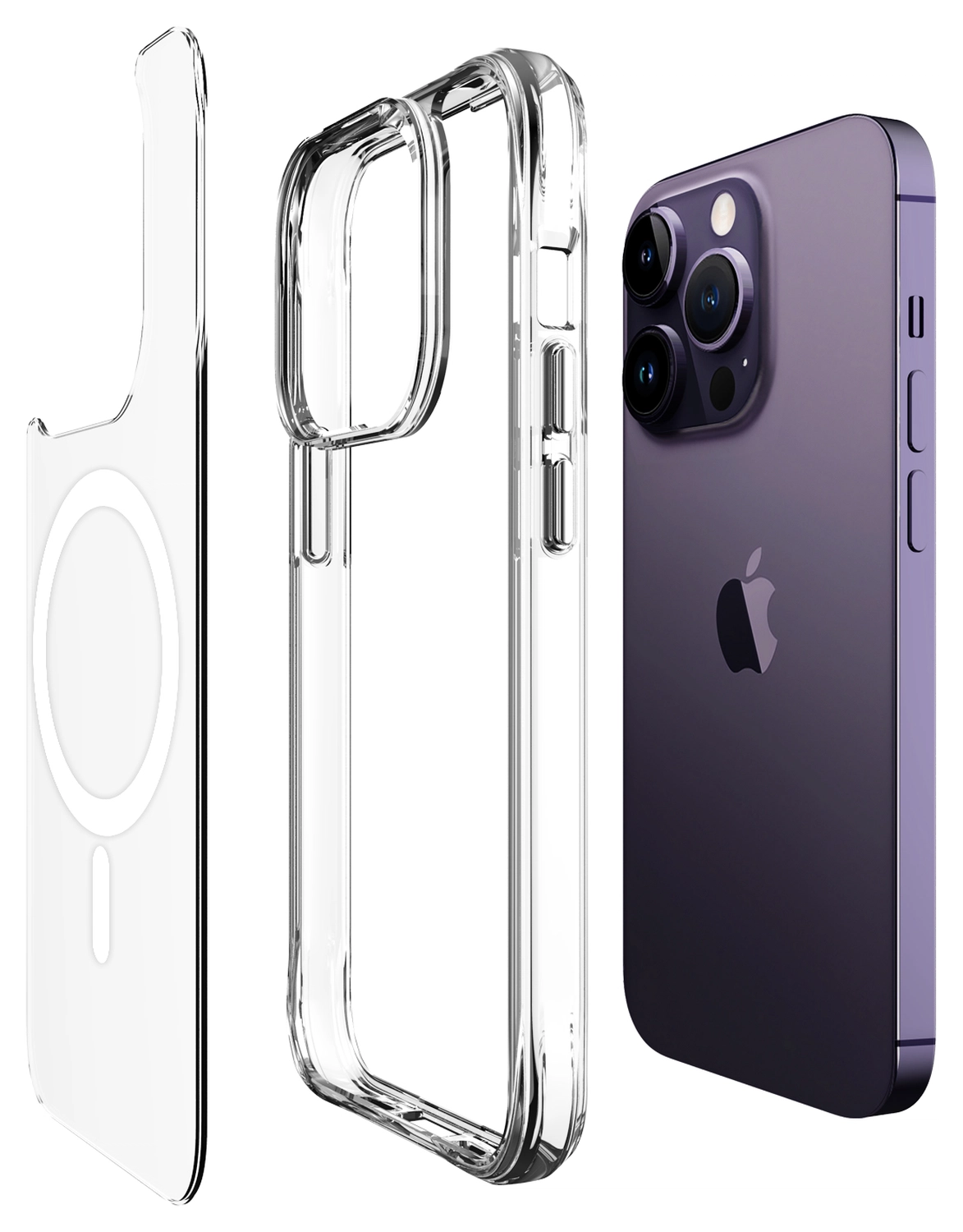 Buddi Core Apple iPhone 14 Pro Hoesje MagSafe Back Cover Transparant afbeelding 10