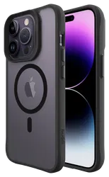 Buddi Hybrid Apple iPhone 14 Pro Hoesje MagSafe Back Cover Matte Zwart afbeelding