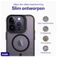 Buddi Hybrid Apple iPhone 14 Pro Hoesje MagSafe Back Cover Matte Zwart afbeelding 7