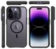 Buddi Hybrid Apple iPhone 14 Pro Hoesje MagSafe Back Cover Matte Zwart afbeelding 10