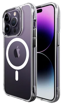 Buddi Core Apple iPhone 14 Pro Max Hoesje MagSafe Back Cover Transparant