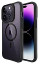 Buddi Hybrid Apple iPhone 14 Pro Max Hoesje MagSafe Back Cover Transparant Zwart