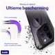 Buddi Hybrid Apple iPhone 14 Pro Max Hoesje MagSafe Back Cover Transparant Zwart afbeelding 3