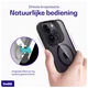 Buddi Hybrid Apple iPhone 14 Pro Max Hoesje MagSafe Back Cover Transparant Zwart afbeelding 5