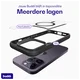 Buddi Hybrid Apple iPhone 14 Pro Max Hoesje MagSafe Back Cover Transparant Zwart afbeelding 8