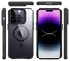 Buddi Hybrid Apple iPhone 14 Pro Max Hoesje MagSafe Back Cover Transparant Zwart afbeelding 10