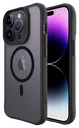 Buddi Hybrid Apple iPhone 14 Pro Max Hoesje MagSafe Back Cover Matte Zwart