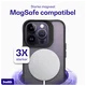 Buddi Hybrid Apple iPhone 14 Pro Max Hoesje MagSafe Back Cover Matte Zwart afbeelding 4