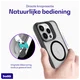 Buddi Hybrid Apple iPhone 13 Pro Hoesje MagSafe Back Cover Matte Zwart afbeelding 4